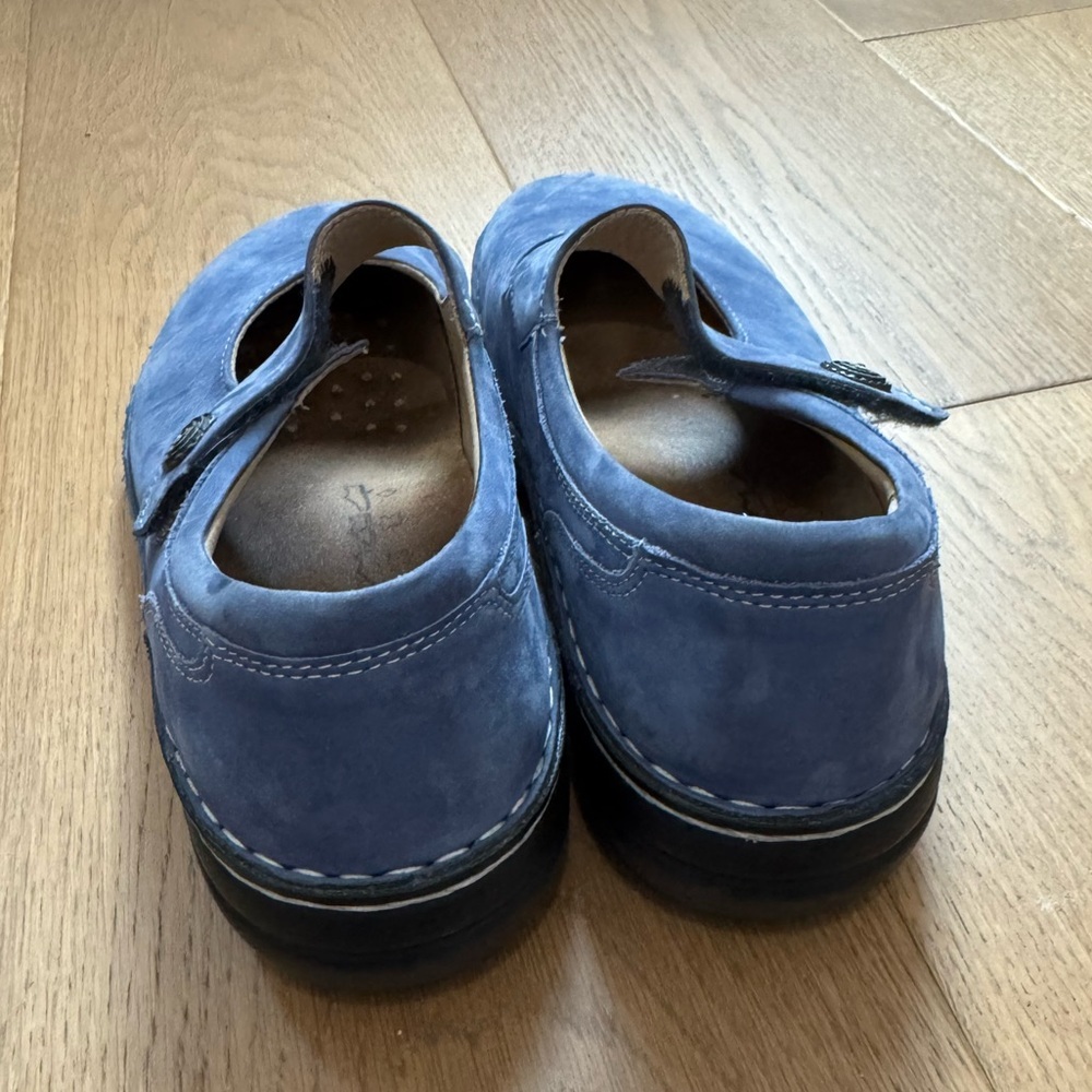 Finn Comfort Laval Mary Jane - Blue Nappa Leather - Size 40 (9 - 9.5) - EUC - Picture 7 of 8